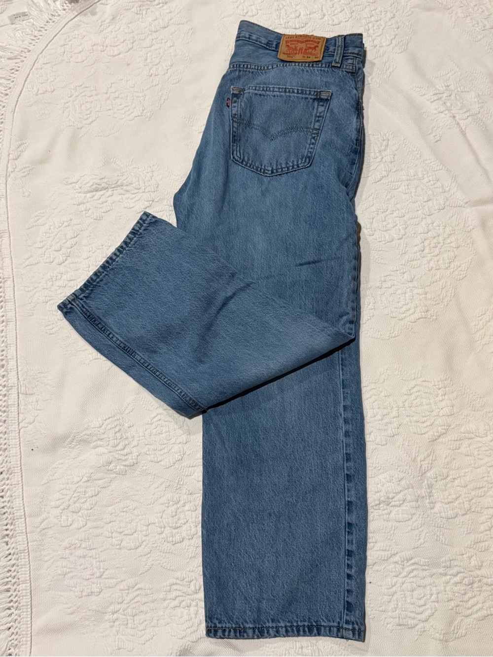 Men’s Levi's Classic Straight Jeans in Light Blue Denim